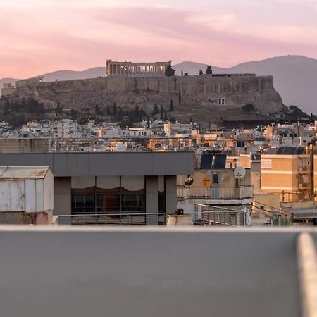 Sunny Penthouse W/ Acropolis View Next To Metro Leilighet Athen Eksteriør bilde