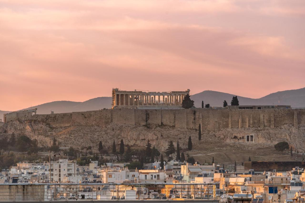 Sunny Penthouse W/ Acropolis View Next To Metro Leilighet Athen Eksteriør bilde