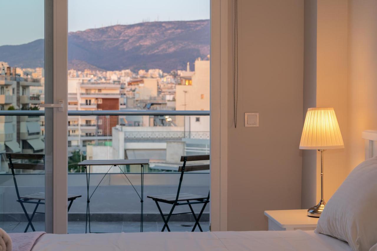 Sunny Penthouse W/ Acropolis View Next To Metro Leilighet Athen Eksteriør bilde