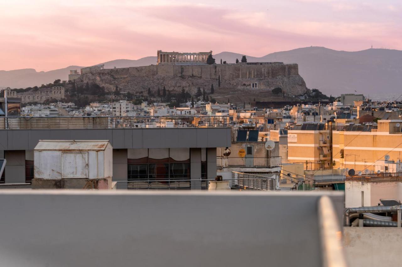 Sunny Penthouse W/ Acropolis View Next To Metro Leilighet Athen Eksteriør bilde