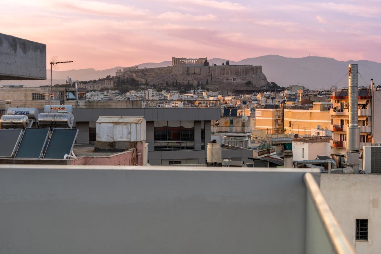 Sunny Penthouse W/ Acropolis View Next To Metro Leilighet Athen Eksteriør bilde