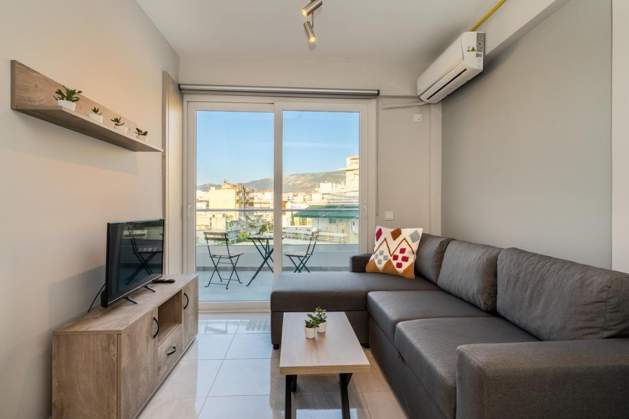 Sunny Penthouse W/ Acropolis View Next To Metro Leilighet Athen Eksteriør bilde